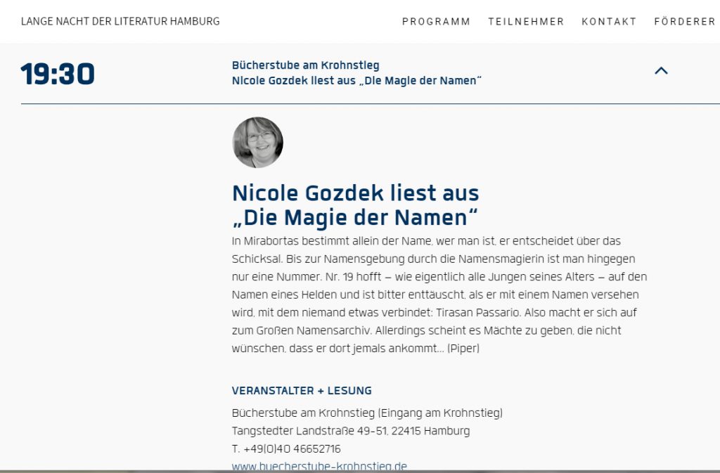 alle Infos zur Lesung am 3.9.2016