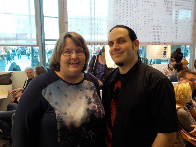 ich und Fantasyautor Christoph Hardebusch
