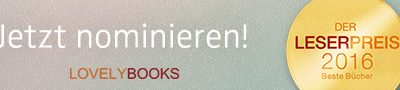 Nominierung für den Lovelybooks Leserpreis